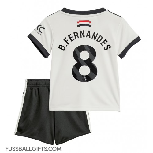 Manchester United Bruno Fernandes #8 Fußballbekleidung 3rd trikot Kinder 2024-25 Kurzarm (+ kurze hosen)